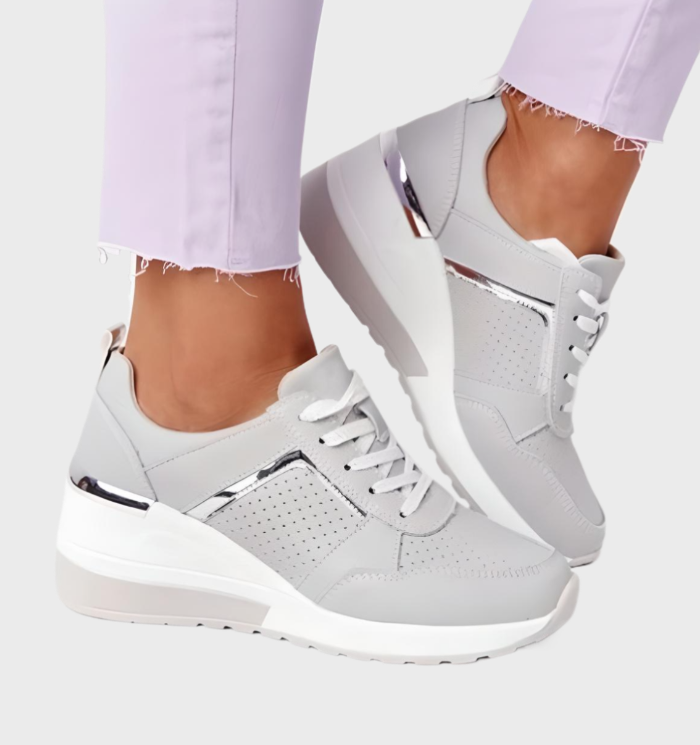 SkyLift Sneakers - Lichtgewicht, Ademende Sneakers met Sleehak voor Dames