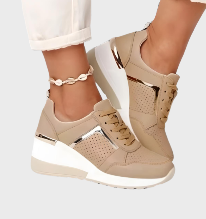 SkyLift Sneakers - Lichtgewicht, Ademende Sneakers met Sleehak voor Dames