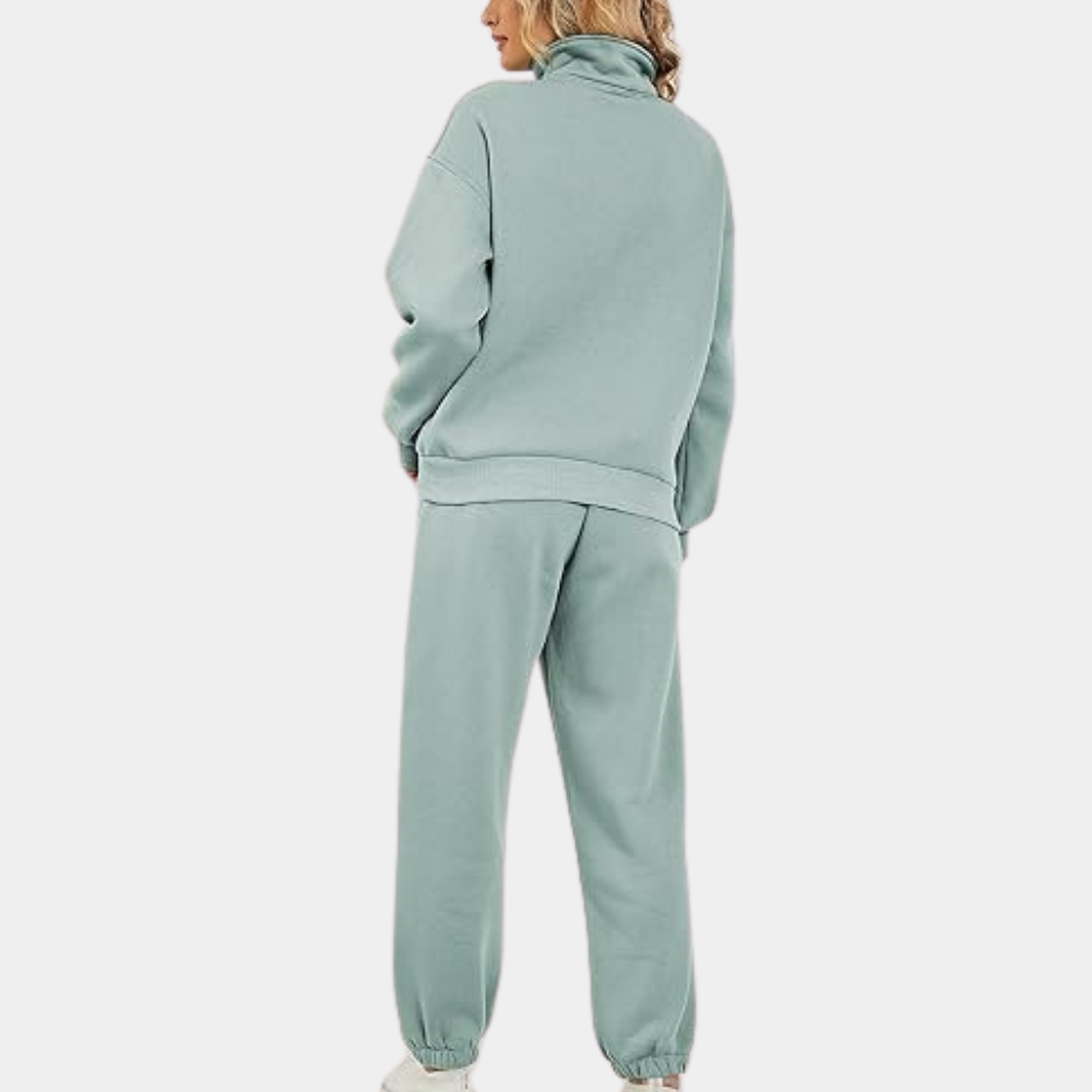 FlexiLuxe - Comfortabel en Trendy Dames Joggingpak voor Thuis en Sport