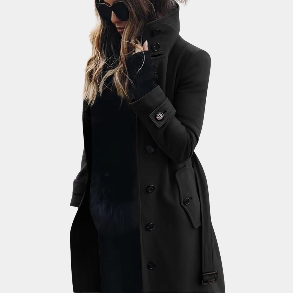 LuxeAllure - Warme Trenchcoat voor Dames-mezamstore.nl