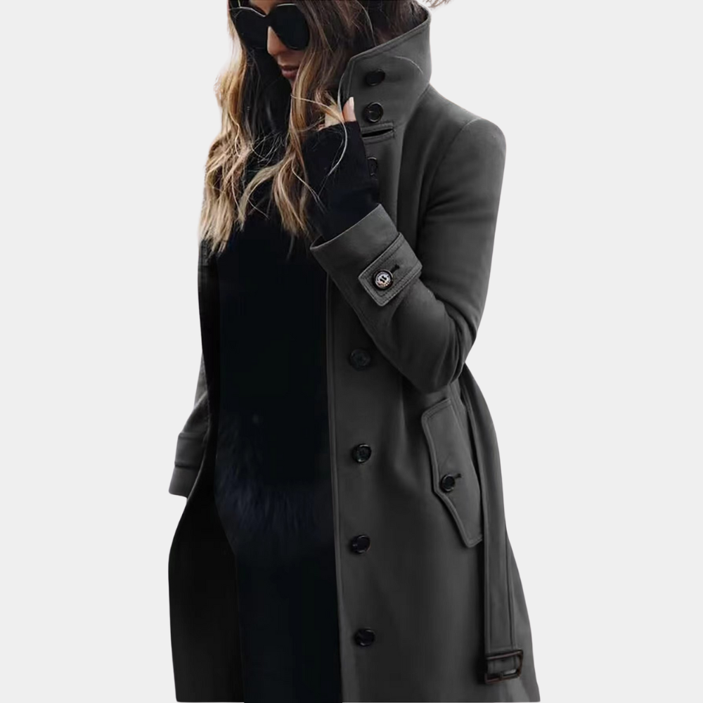 LuxeAllure - Warme Trenchcoat voor Dames-mezamstore.nl
