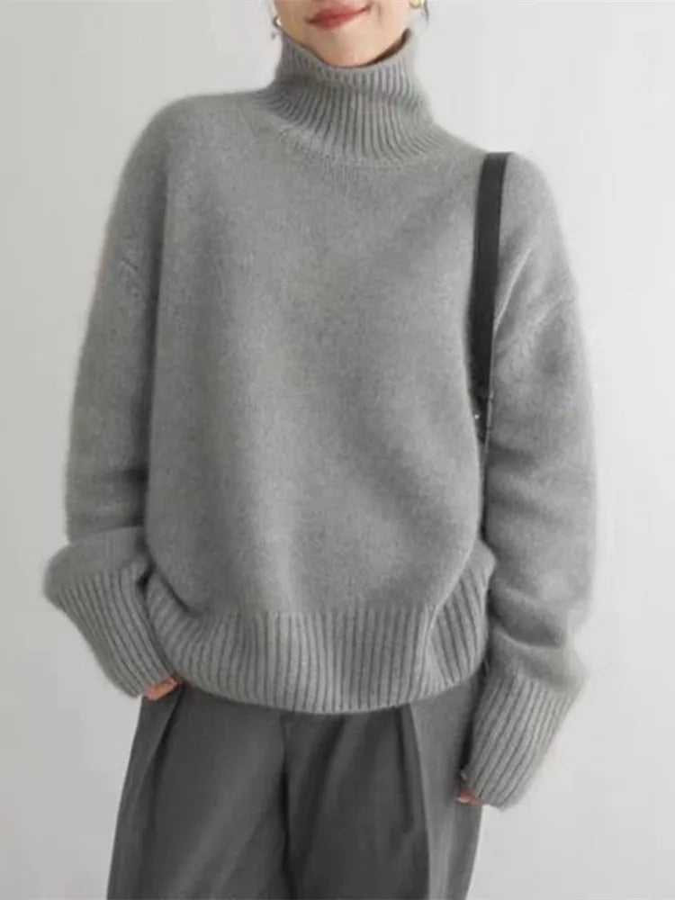 Serena - Tijdloze en Warme Kasjmier Coltrui voor Vrouwen-mezamstore.nl