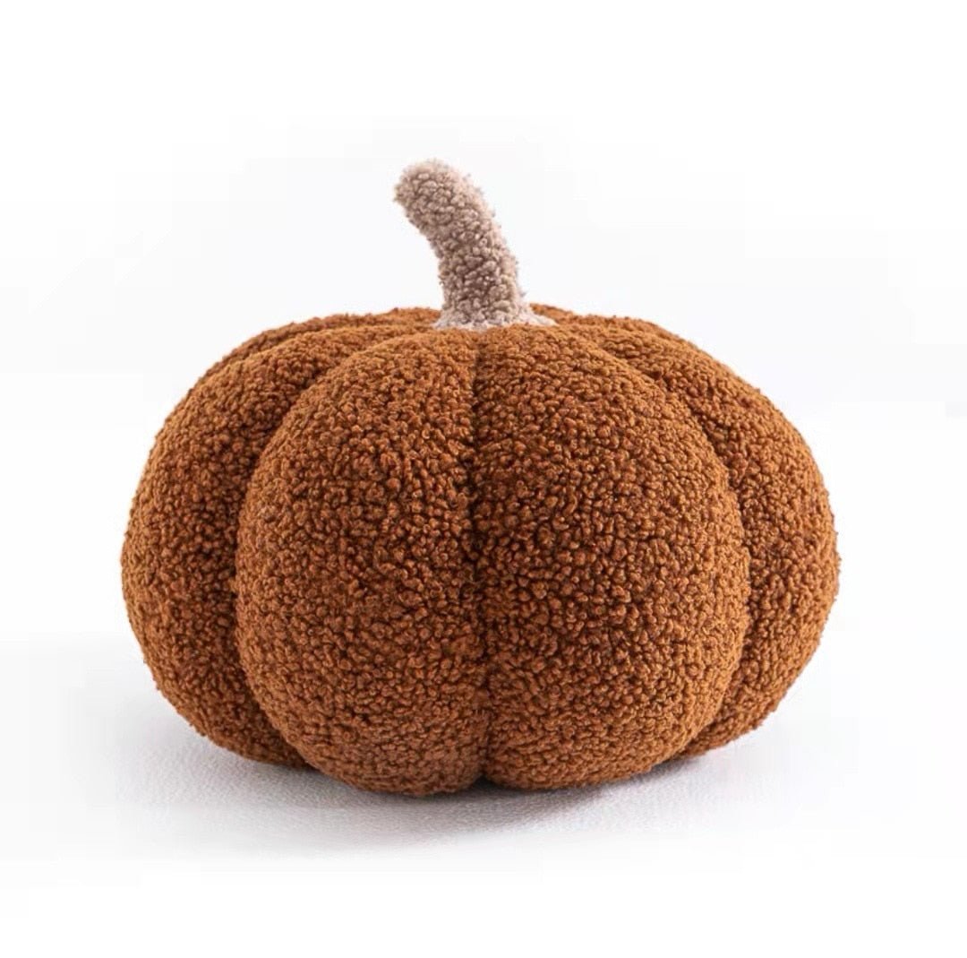 CozyPumpkin Pluche Kussen – Zacht Decoratief Pompoen Kussen voor Herfst en Halloween-mezamstore.nl