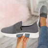 FreeStride - Ademende Orthopedische Slip-On Dames Sneakers met Klittenband