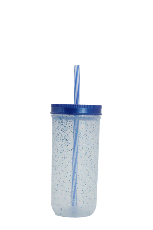 Herbruikbare Drinkbeker met Rietje & Transparant Design