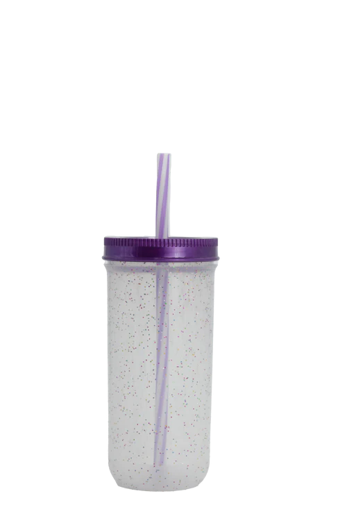 Herbruikbare Drinkbeker met Rietje & Transparant Design