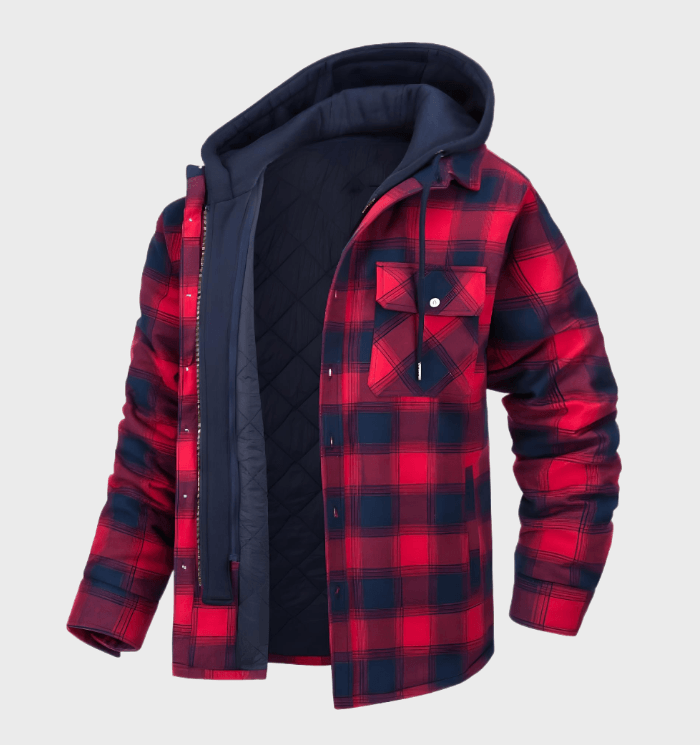 WarmPlaid Heren Winterjas – Stijlvol en Functioneel voor Koude Dagen-mezamstore.nl