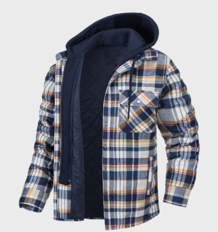 WarmPlaid Heren Winterjas – Stijlvol en Functioneel voor Koude Dagen-mezamstore.nl