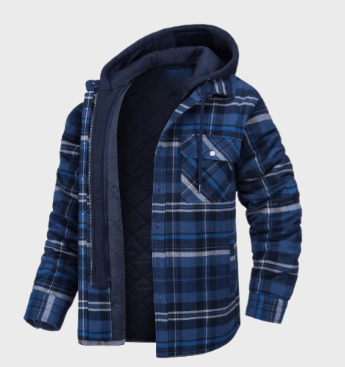 WarmPlaid Heren Winterjas – Stijlvol en Functioneel voor Koude Dagen-mezamstore.nl