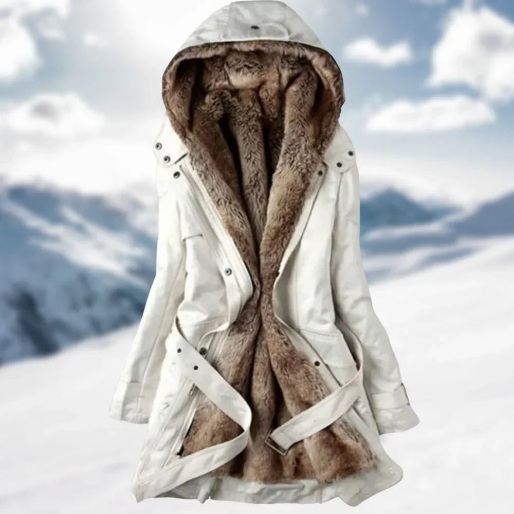 ArcticWarm – Stijlvolle en Warme Bont Gevoerde Winter Parka-mezamstore.nl