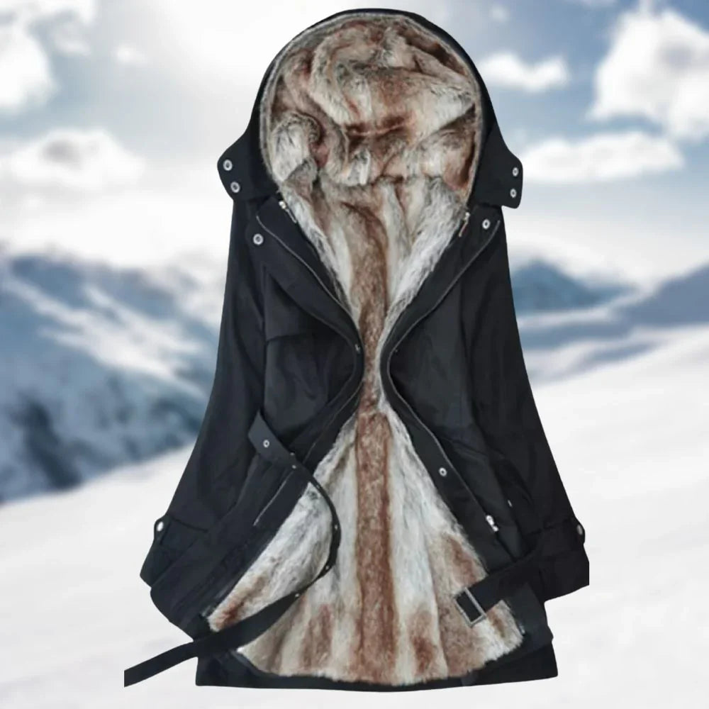 ArcticWarm – Stijlvolle en Warme Bont Gevoerde Winter Parka-mezamstore.nl