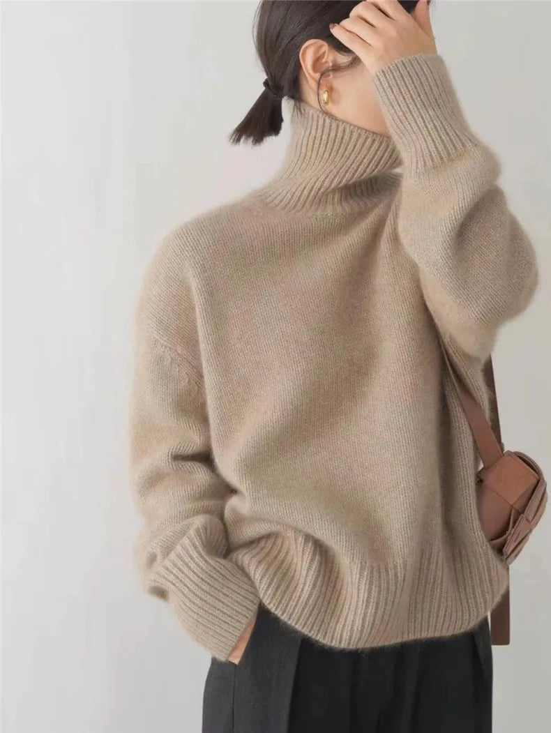 Serena - Tijdloze en Warme Kasjmier Coltrui voor Vrouwen-mezamstore.nl