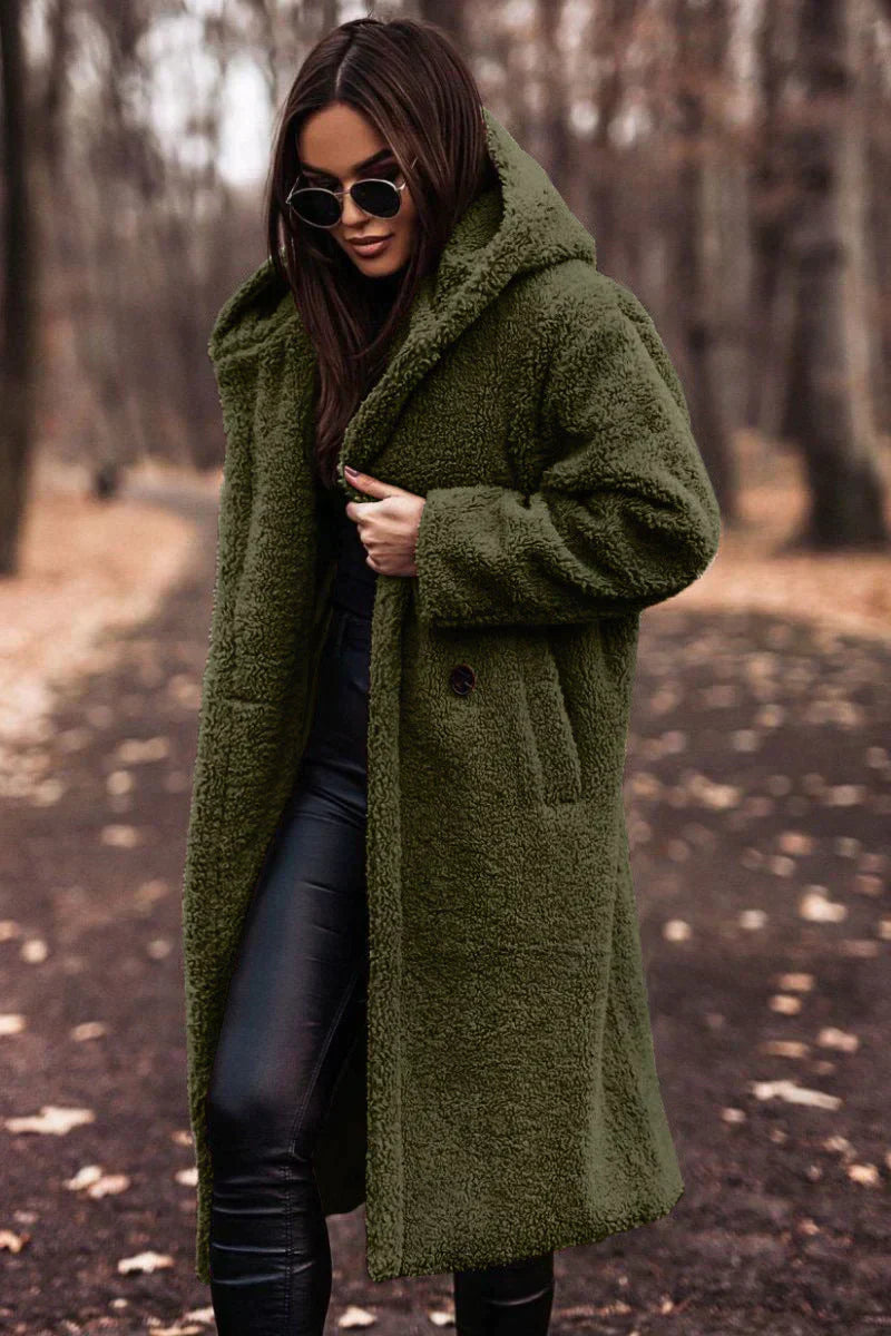 CozyChic - Warme en Stijlvolle Dames Trenchcoat voor de Winter