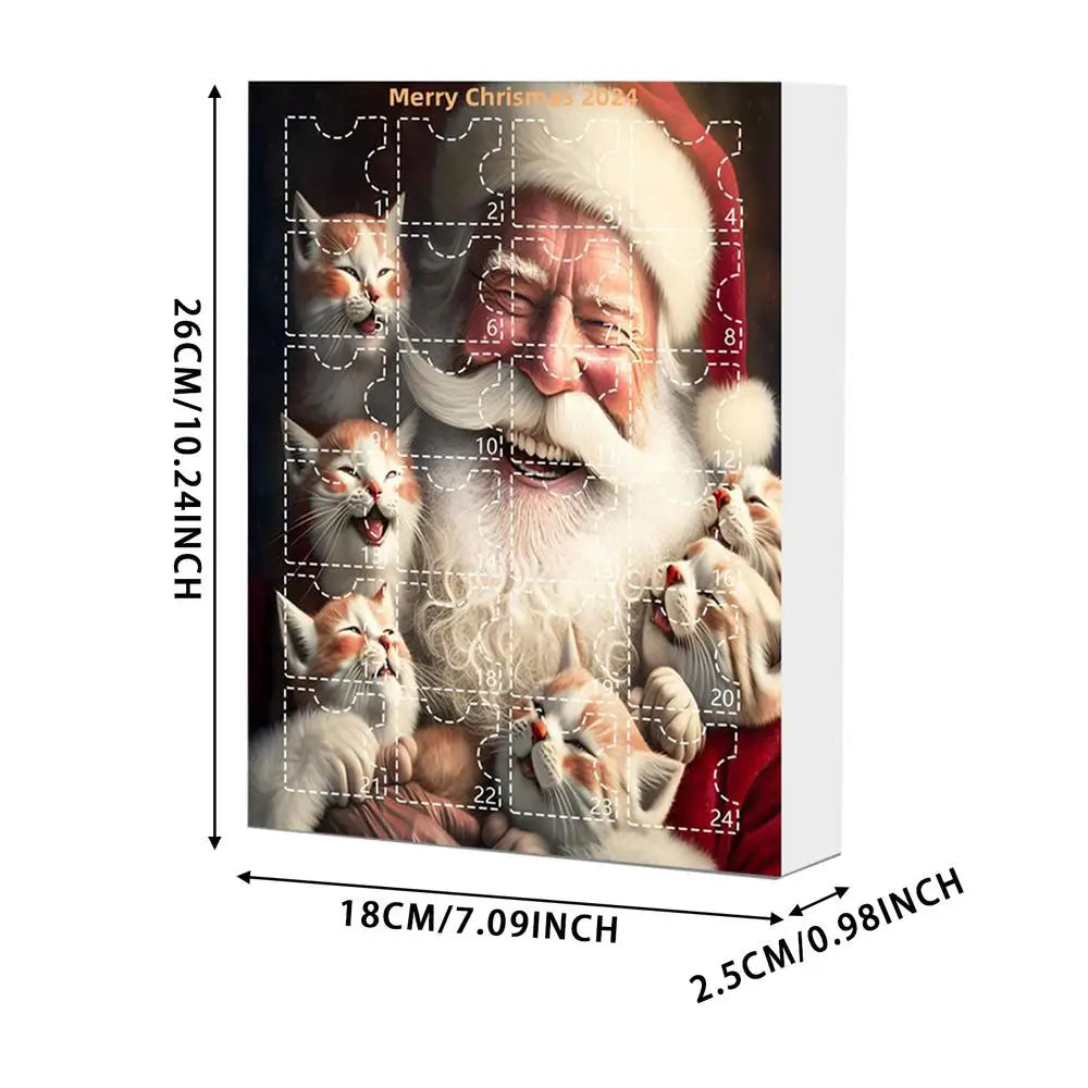 Schattige Kerst Kat Adventskalender - Vrolijke Kerstdecoratie voor Thuis-mezamstore.nl