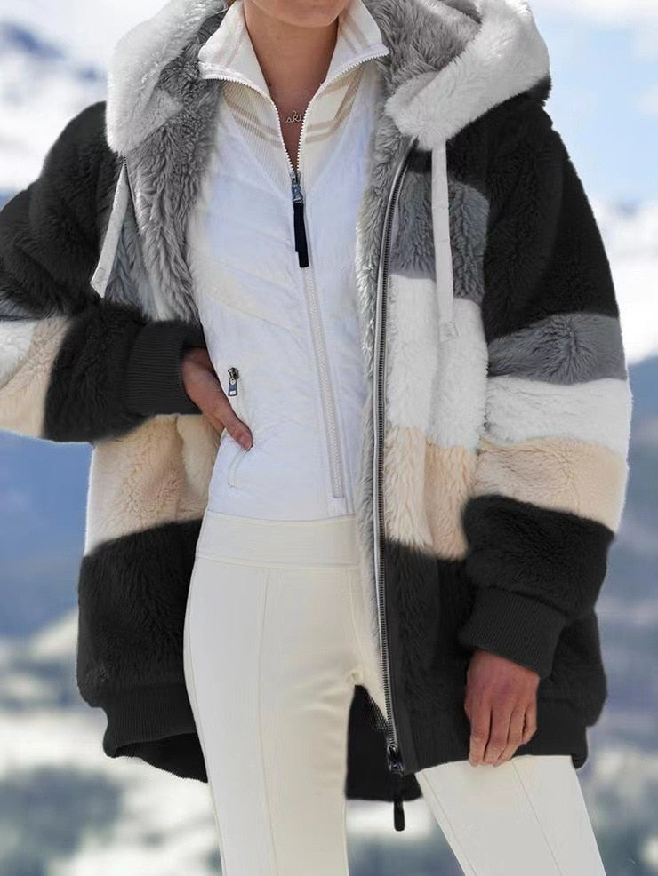 CozyChic - Warm fleece vest met capuchon