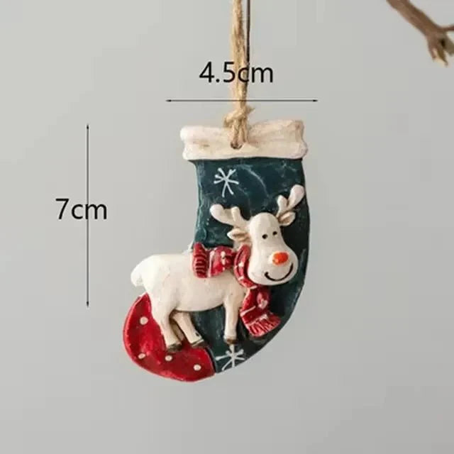 ReindeerJoy - Feestelijke Kerstsokken Hangdecoratie - Perfect voor Open Haard en Kerstboom-mezamstore.nl