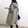 RainShield - Water- en Windbestendige Dames Trenchcoat met Capuchon