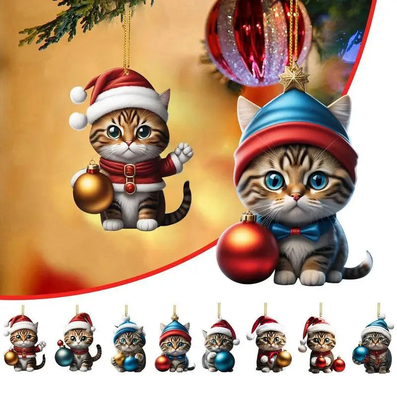 Schattige Kerst Kat Adventskalender - Vrolijke Kerstdecoratie voor Thuis-mezamstore.nl