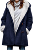 Dames winterjas – Warme sherpa jas met capuchon en toggle-sluiting