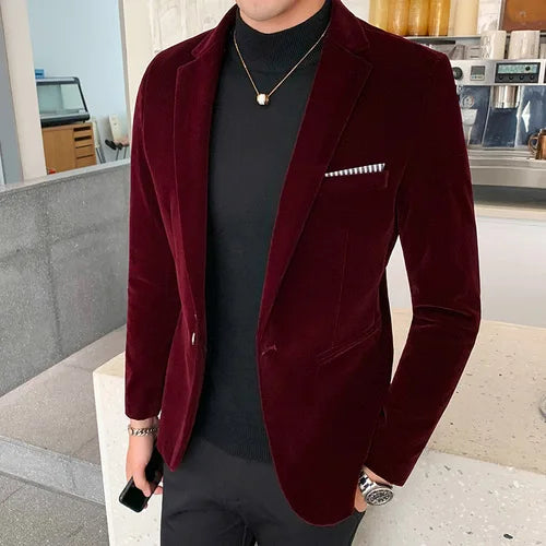 Fluwelen Blazer voor Heren - Elegant en Comfortabel