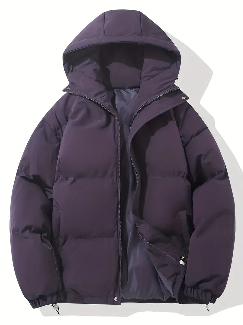 Klassieke Warme Winterjas met Capuchon voor Heren