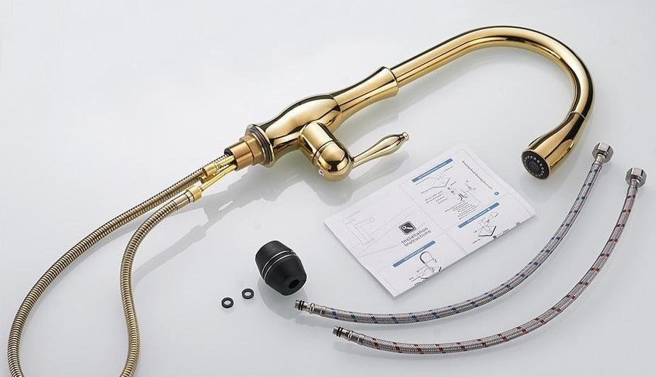 Moderne Uittrekbare Keukenkraan – Elegant Design met Flexibele Sproeikop