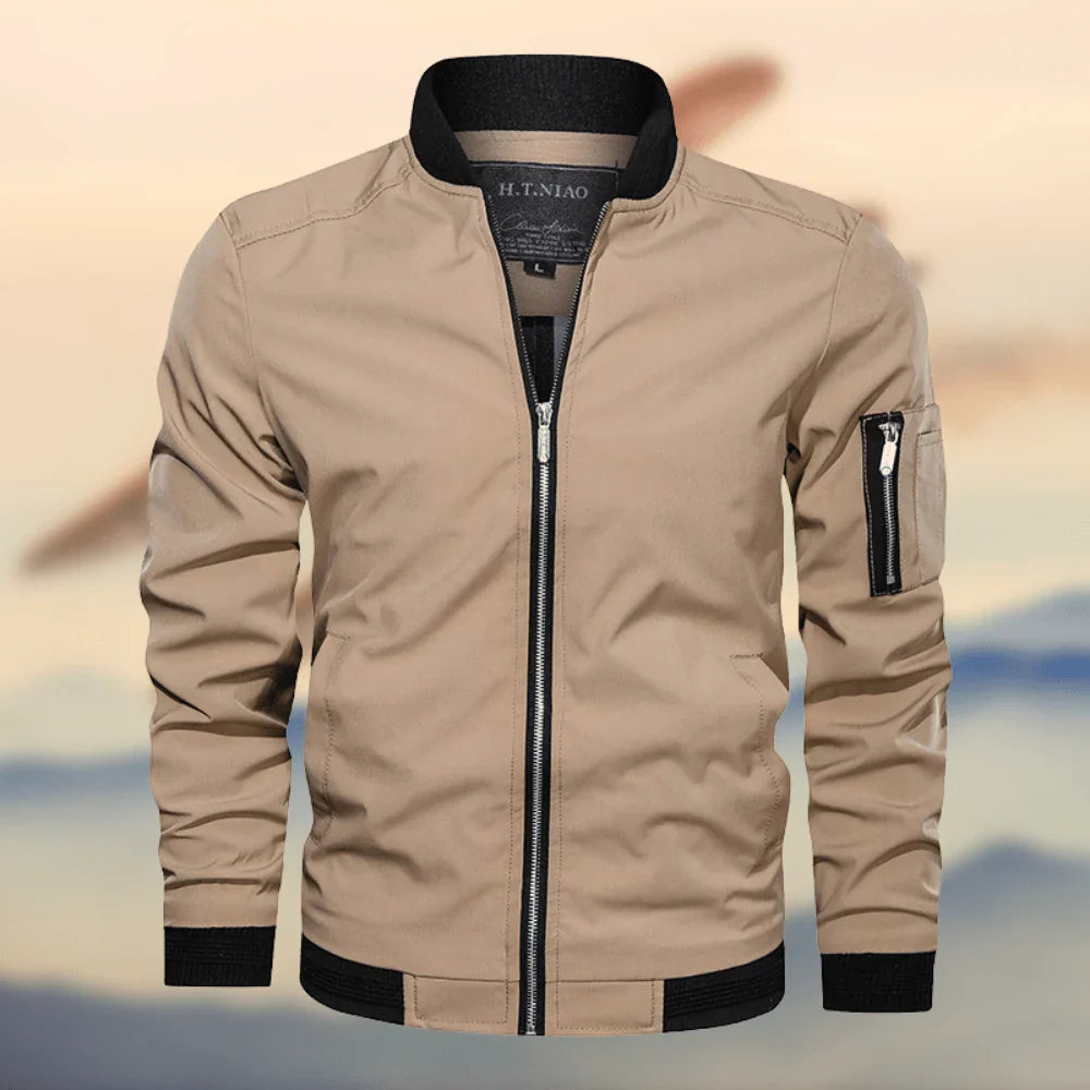Stijlvol Heren Bomberjack - Regular Fit - Ritssluiting - Lichtgewicht en Duurzaam Design