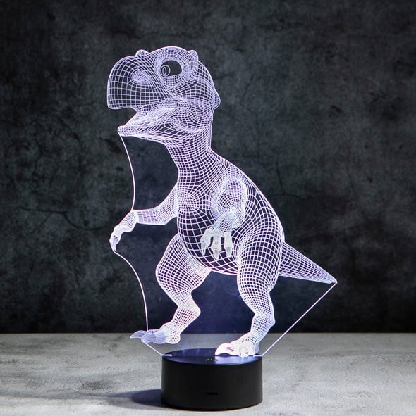 3D Dino LED Lamp – Kinder Nachtlamp met Kleurenlicht
