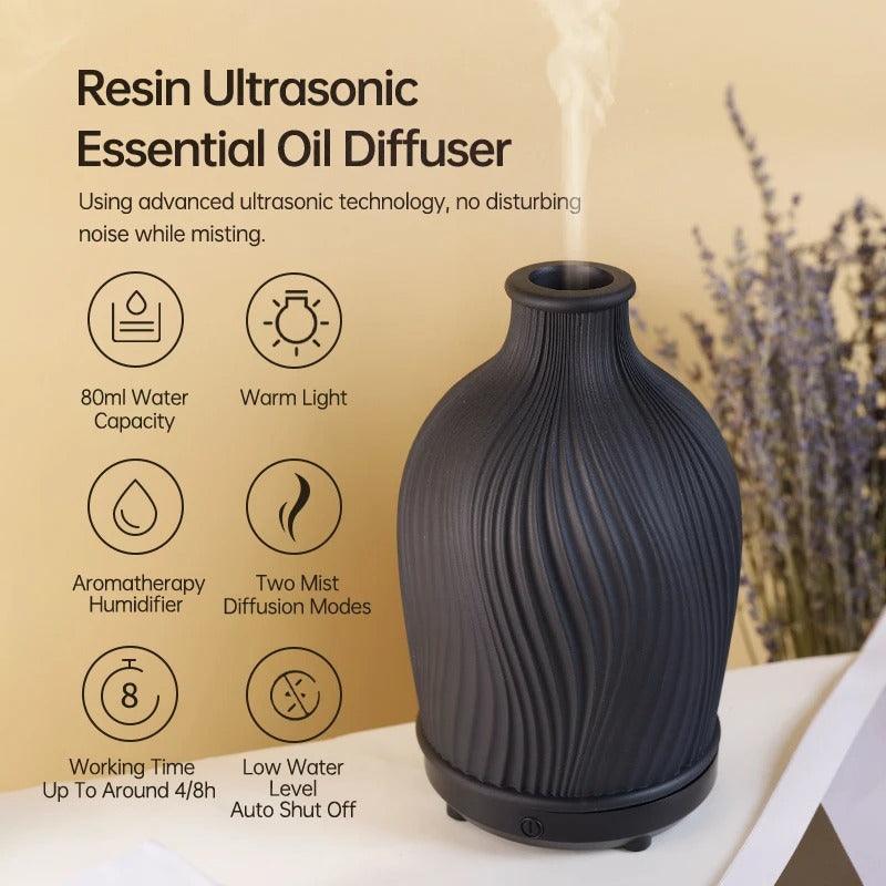 Polyresin Aroma Diffuser en Luchtbevochtiger met USB-aansluiting