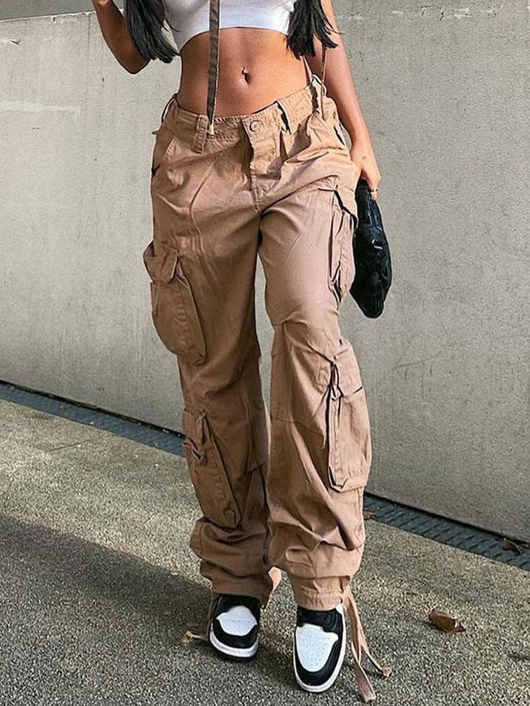 Dames Cargo Broek – Comfortabele Streetwear Broek met Zakdetails
