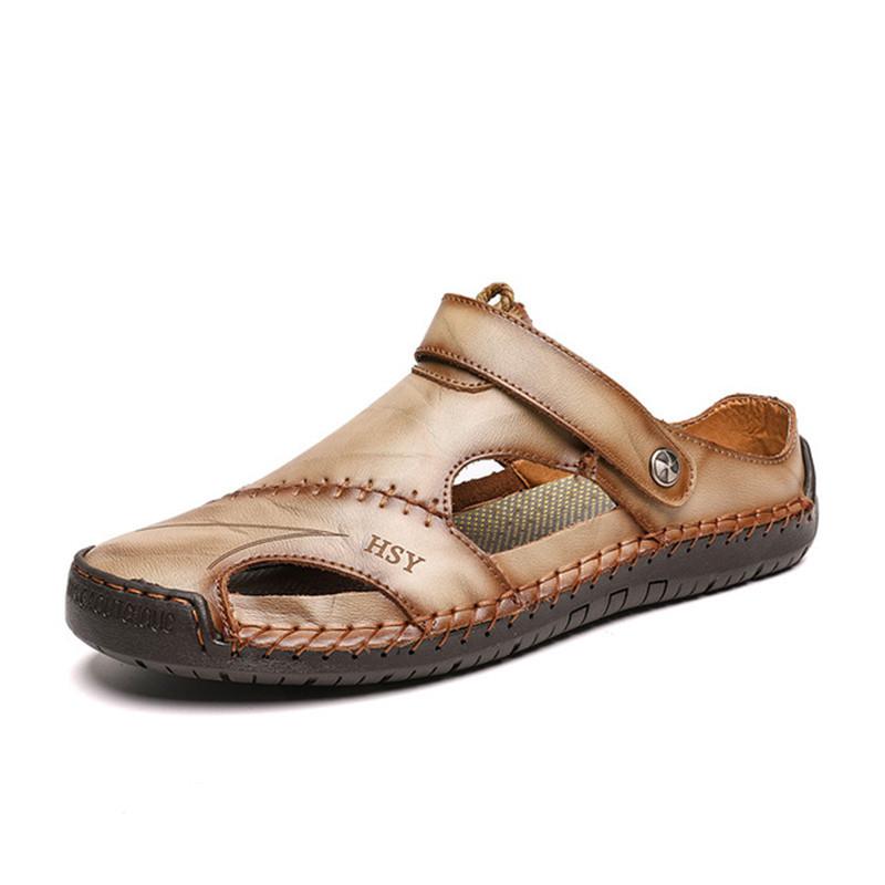 Heren Sandalen van Kunstleer met Elastische Band