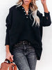 Moderne losse winterjacke met praktische zakken-mezamstore.nl