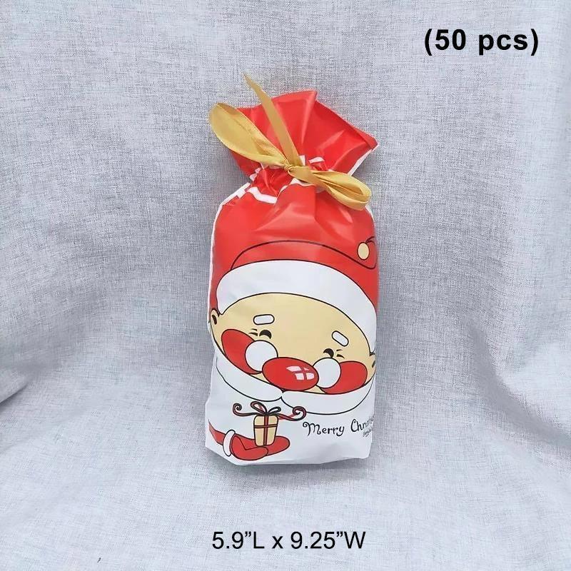 Kerst Cadeauzakjes – Feestelijke Gift Bags voor Cadeaus (50 stuks)