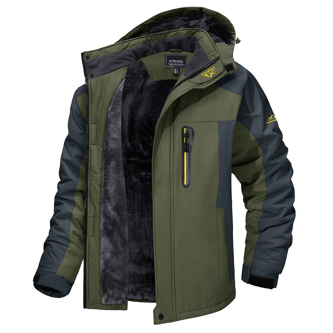Heren Winterjas met Capuchon – Sportief Design en Comfortabele Pasvorm