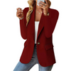 lassieke Getailleerde Dames Blazer met Één Knoop en Zakken