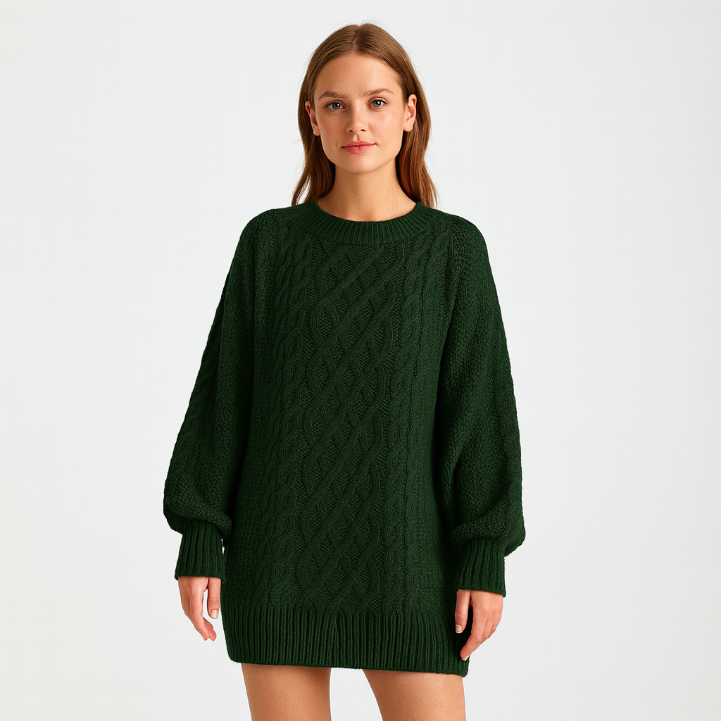 Gebreide Trui Jurk voor Dames – Warm, Stijlvol & Comfortabel