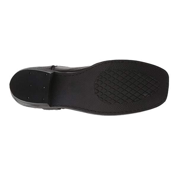 Stoere Dames Enkellaarzen met Gesp en Laag Hakdesign