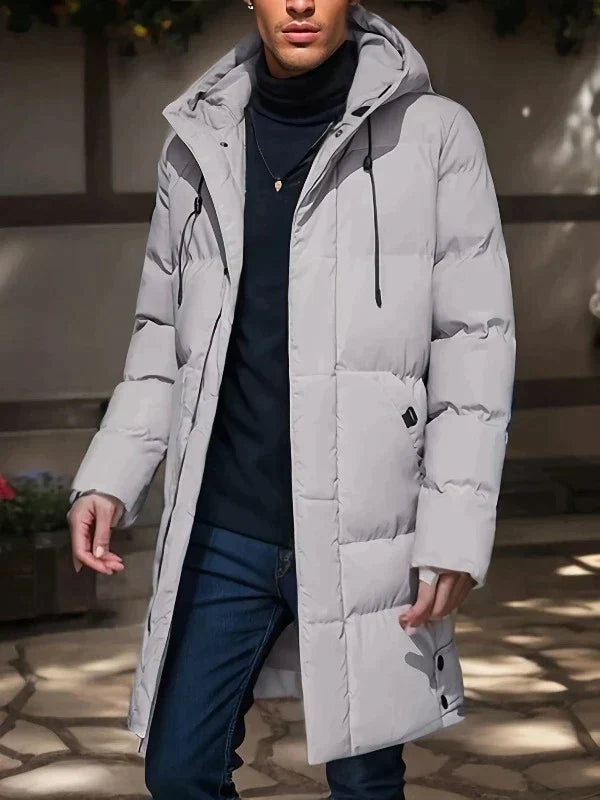 Elegante Lange Herenjas - Warm en Stijlvol Winterjack