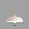 Moderne Scandinavische Eikenhouten LED Plafondlamp