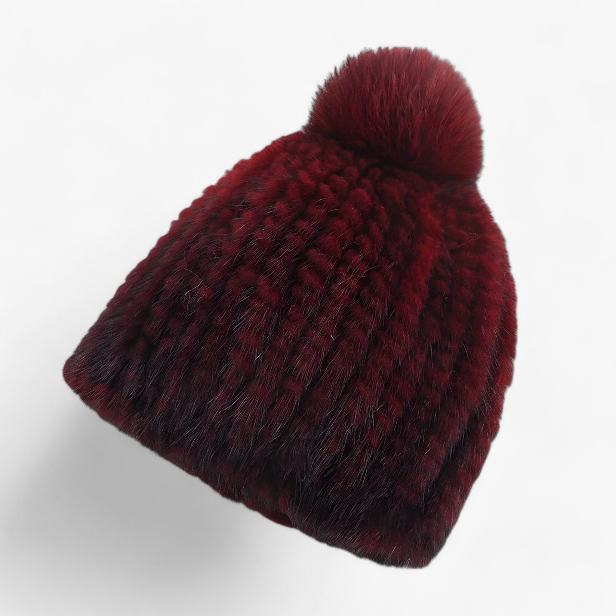 Luxe Pom Beanie – Elegante Wintermuts met Zachte Textuur