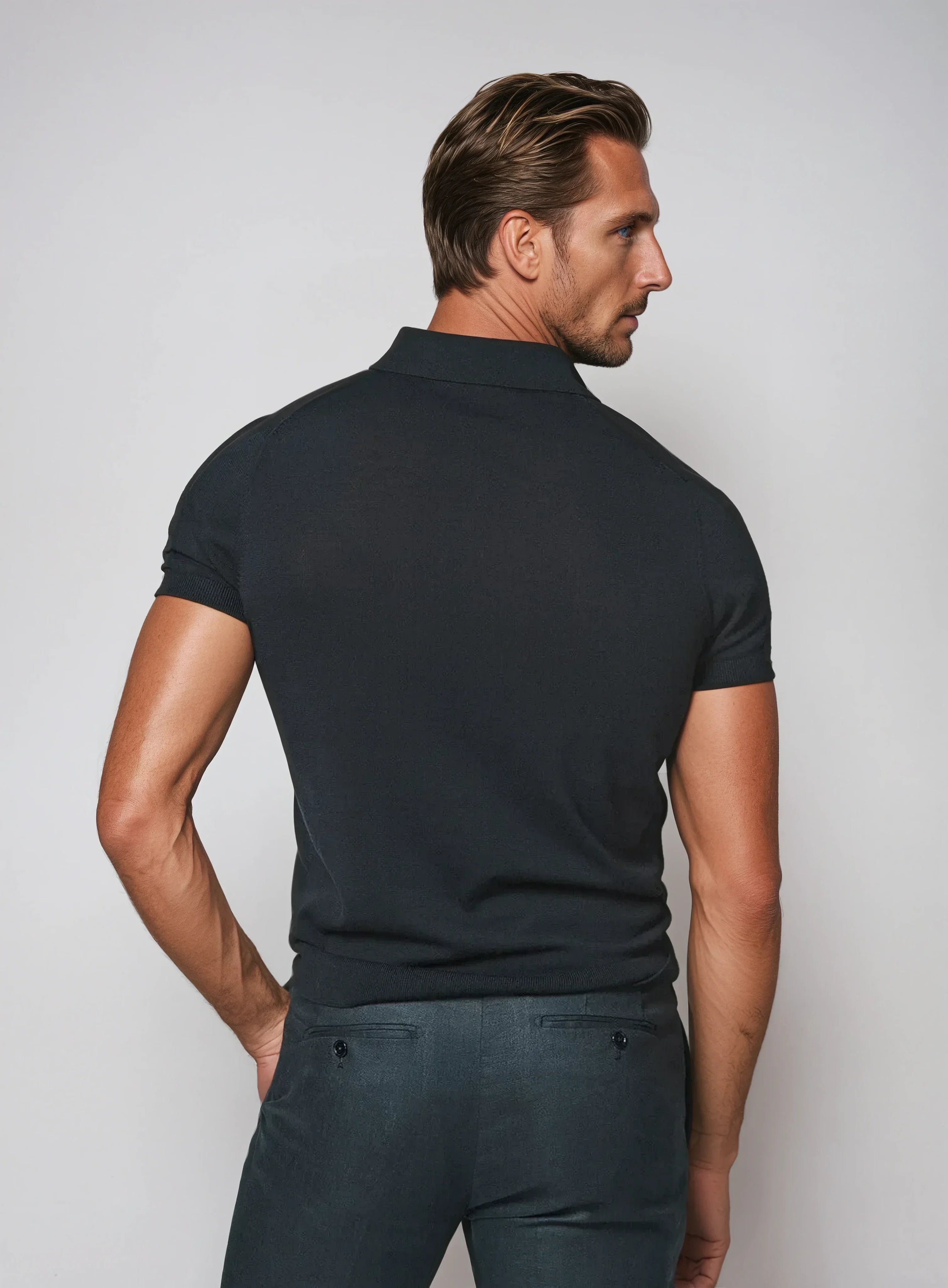 Heren Luxe Polo – Comfortabele Zomer Polo met Korte Mouwen