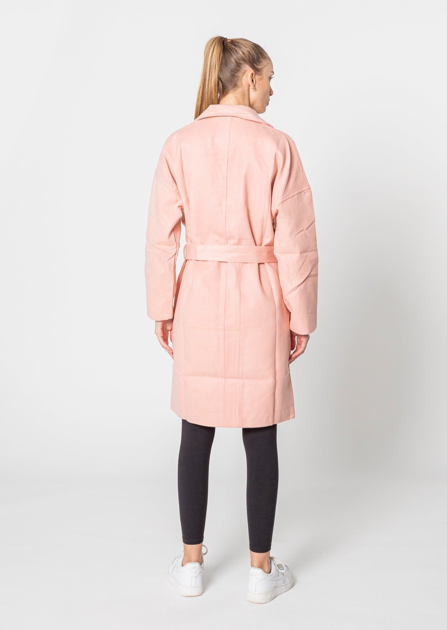 Trenchcoat in Perzikkleur - Laatste Kans!-mezamstore.nl