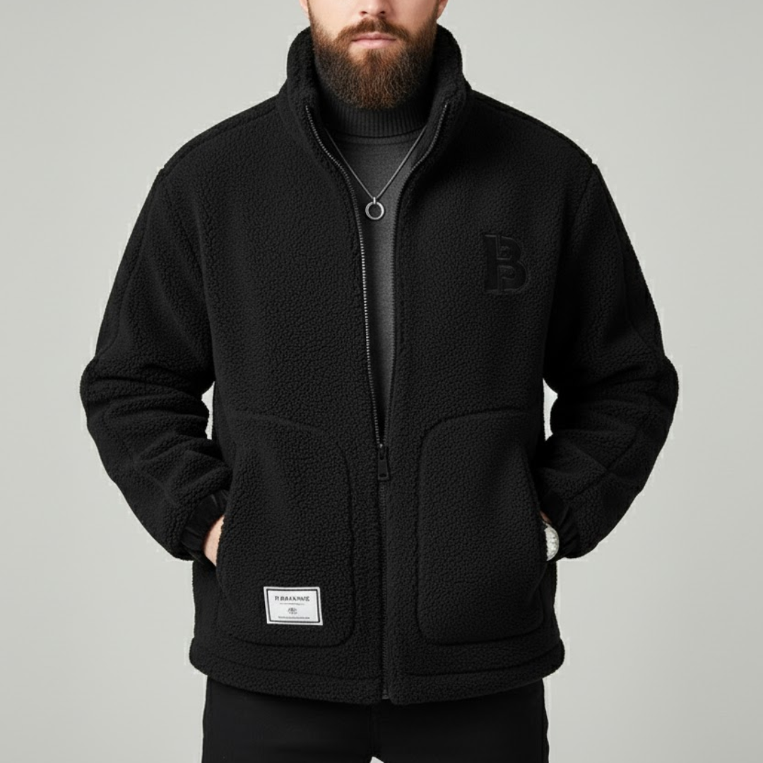Heren Fleece Jas Warm en Comfortabel met Zakken