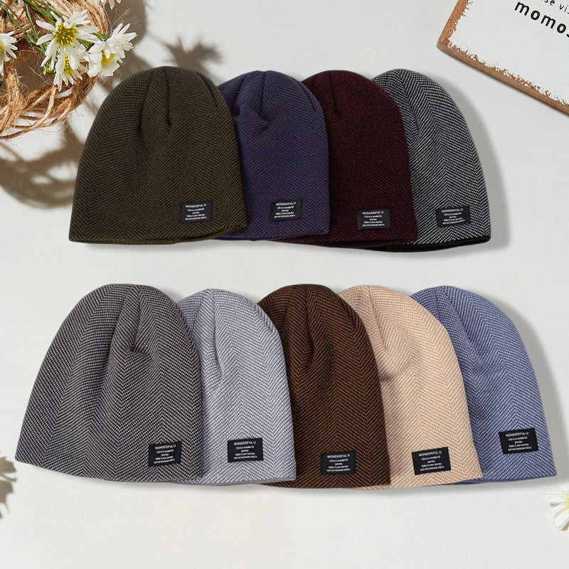 Gebreide Beanie Muts Unisex – Warme Acryl Wintermuts in Kleuren