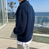 Klassieke Pullover met Plissé-Textuur voor Mannen-mezamstore.nl