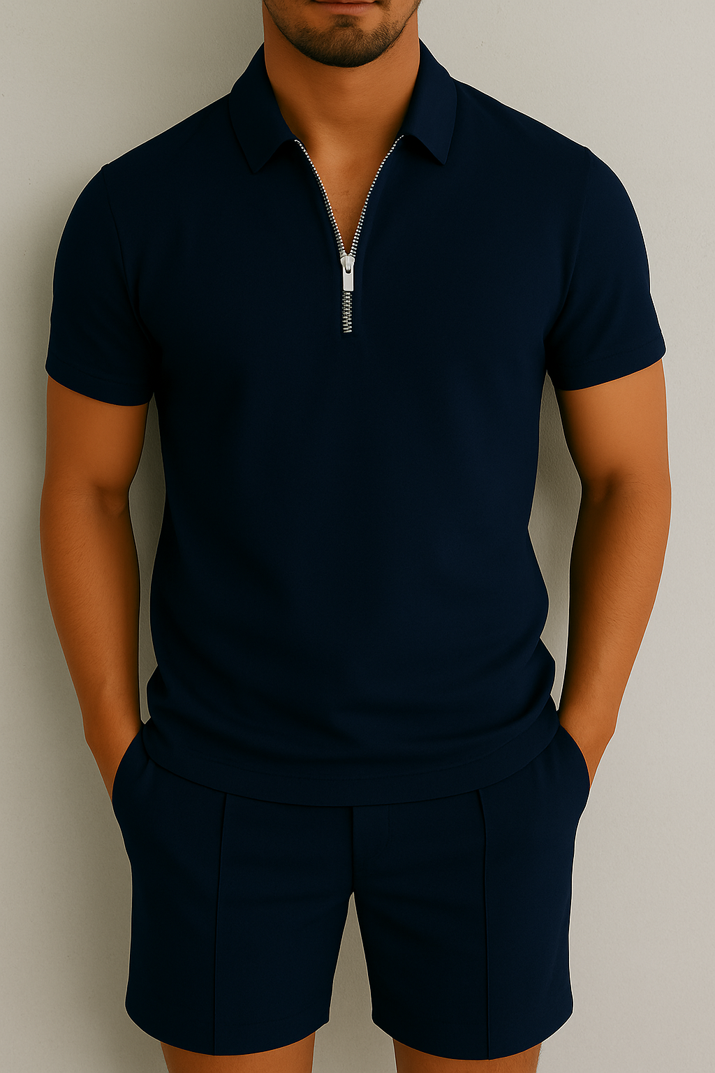Zomerset Heren Polo en Short in Regular Fit