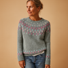 Wollen Damestrui met Trendy Print en Klassieke Pasvorm