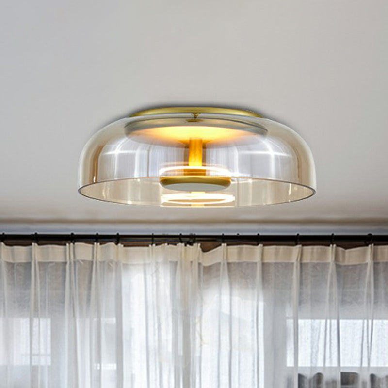 Elegante LED Plafondlamp van Glas en Metaal