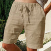 Linnen Heren Short met Ademend Materiaal en Elastische Tailleband