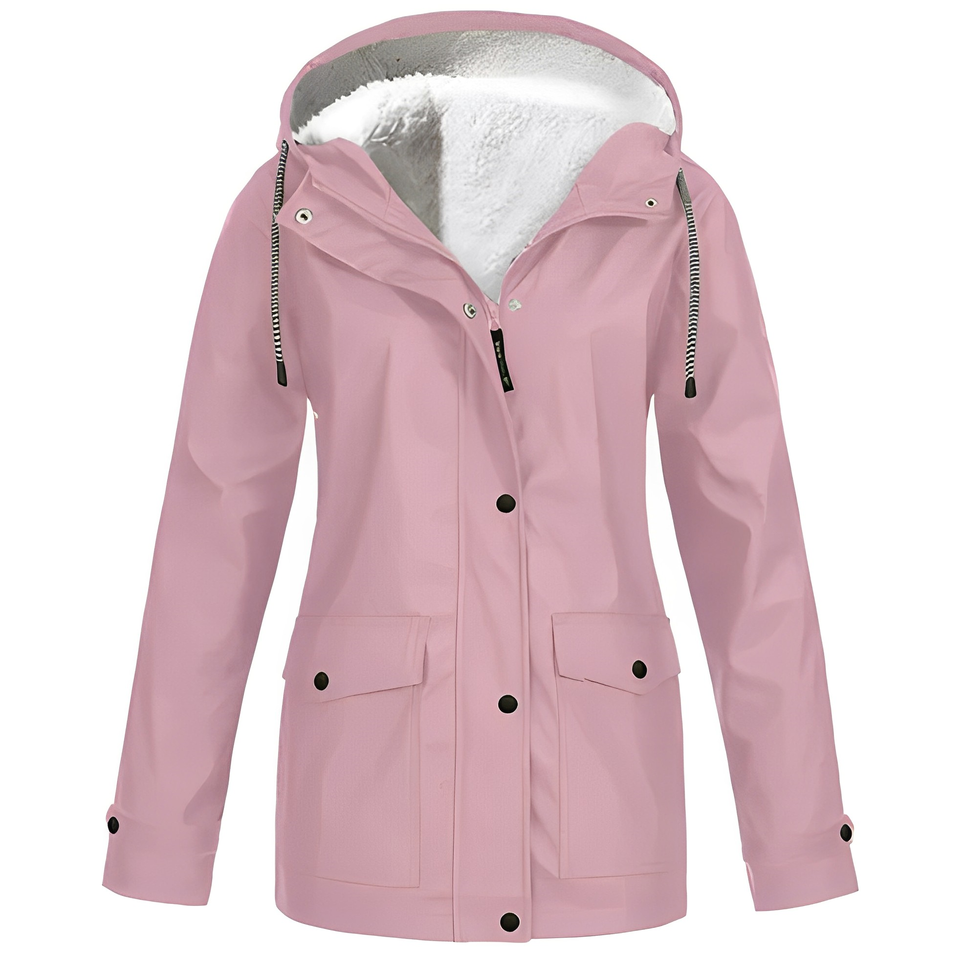 Fleece Gevoerde Regenjas voor Winterweer